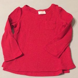 3T, Cat & Jack red Henley with a little glitter